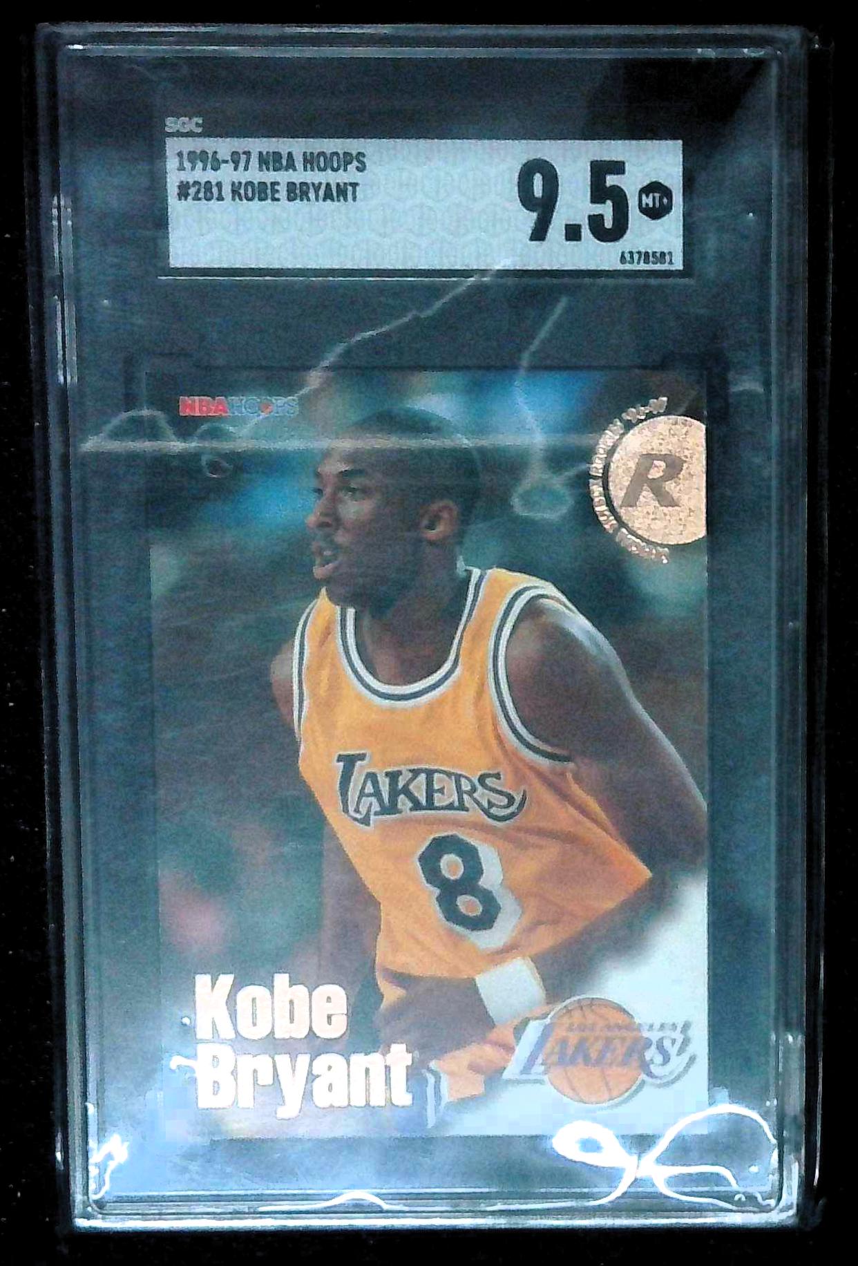 1996-97 NBA Hoops Kobe Bryant Rookie #281 SGC 9.5