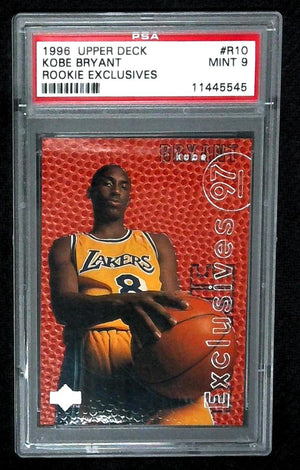 1996 Upper Deck KOBE BRYANT Rookie Exclusives #R10 PSA 9