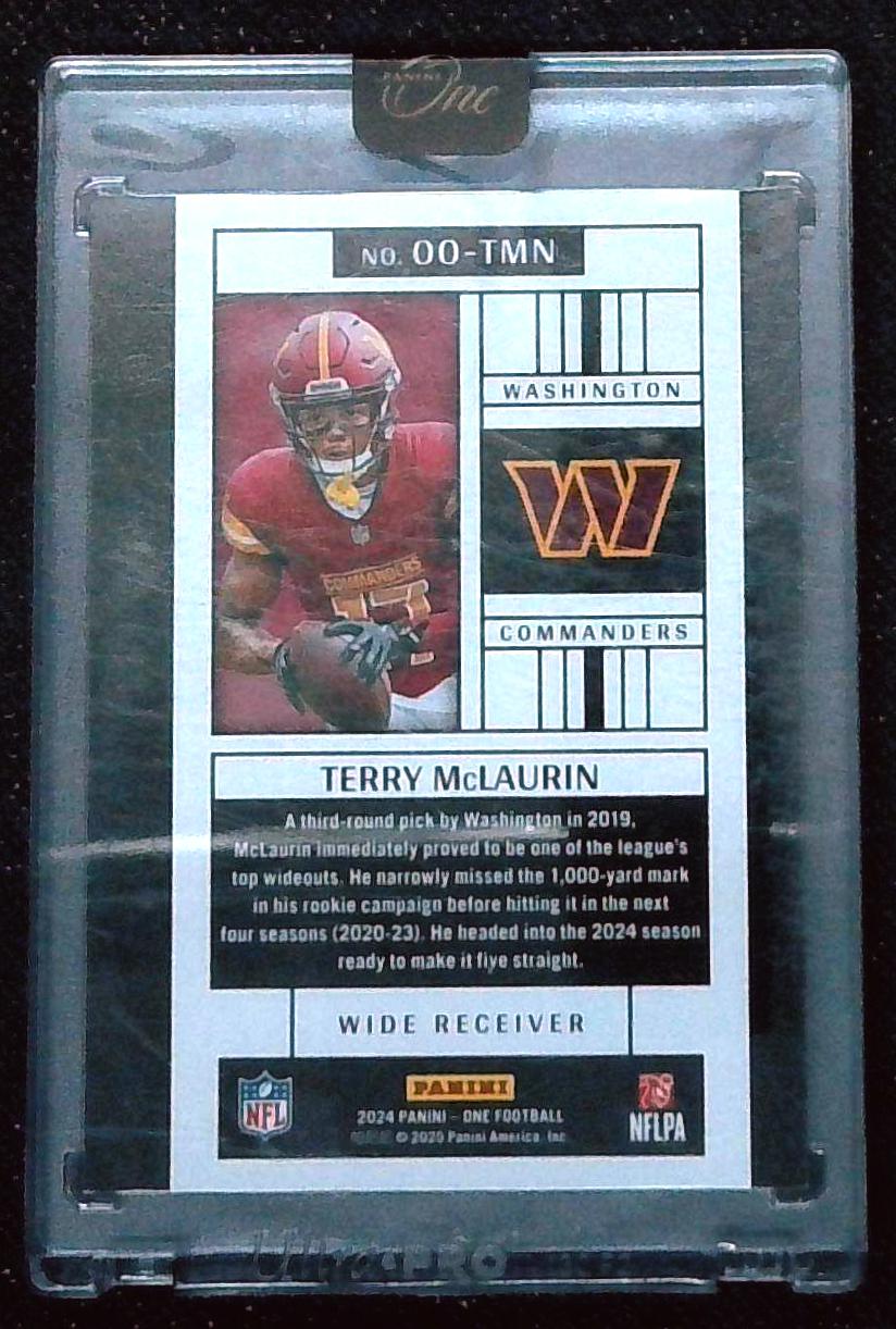 2024 Panini One One Originals Terry McLaurin #OO-TMN