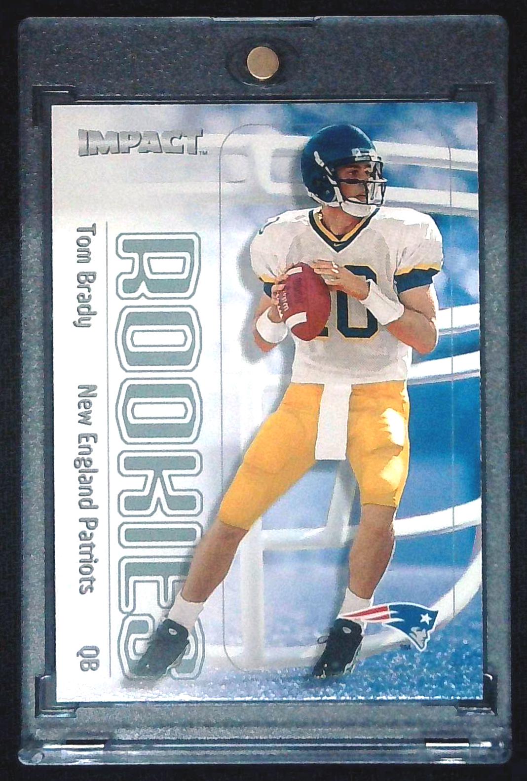 2000 Skybox Impact - Rookies Tom Brady #27 (RC)