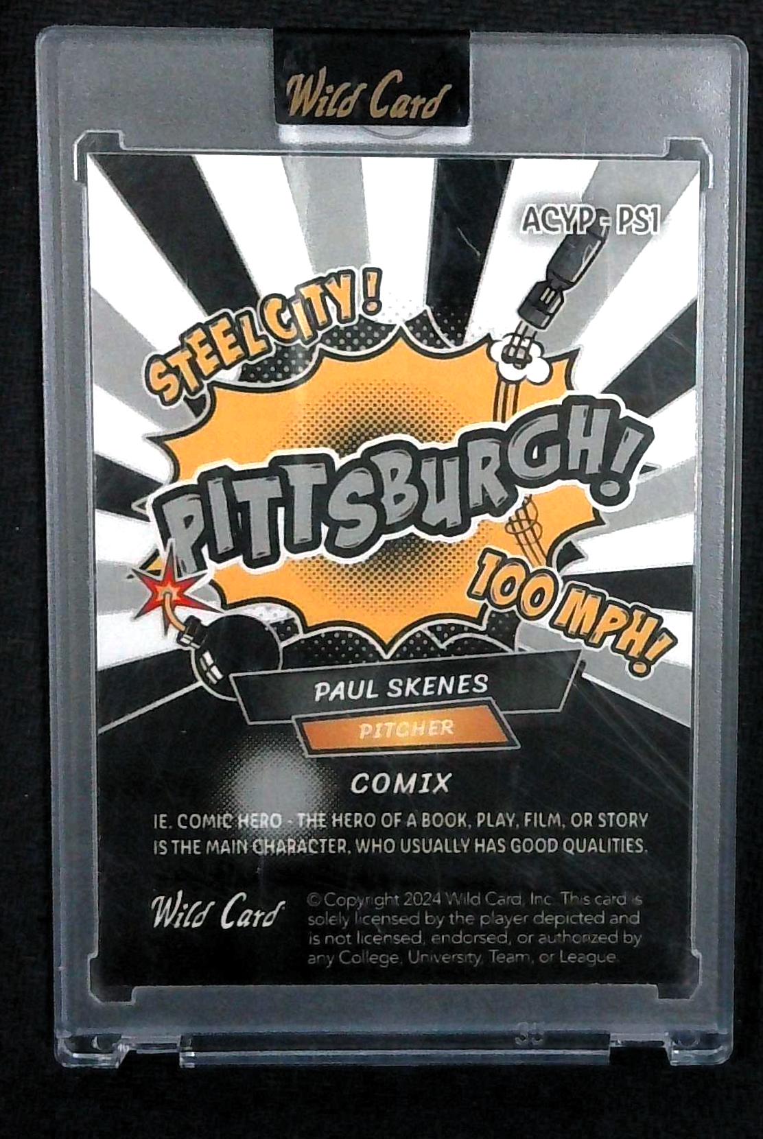 2024 Wild Card Alumination Paul Skenes Rookie RC Comix /20