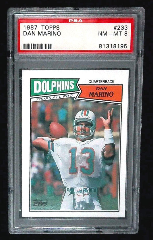 1987 TOPPS DAN MARINO PSA 8