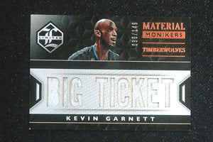 2015-16 Panini Limited Material Monikers Kevin Garnett Jersey Relic /149
