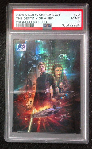 2024 Star Wars Galaxy The Destiny Of A Jedi Prism Refractor /75 PSA 9