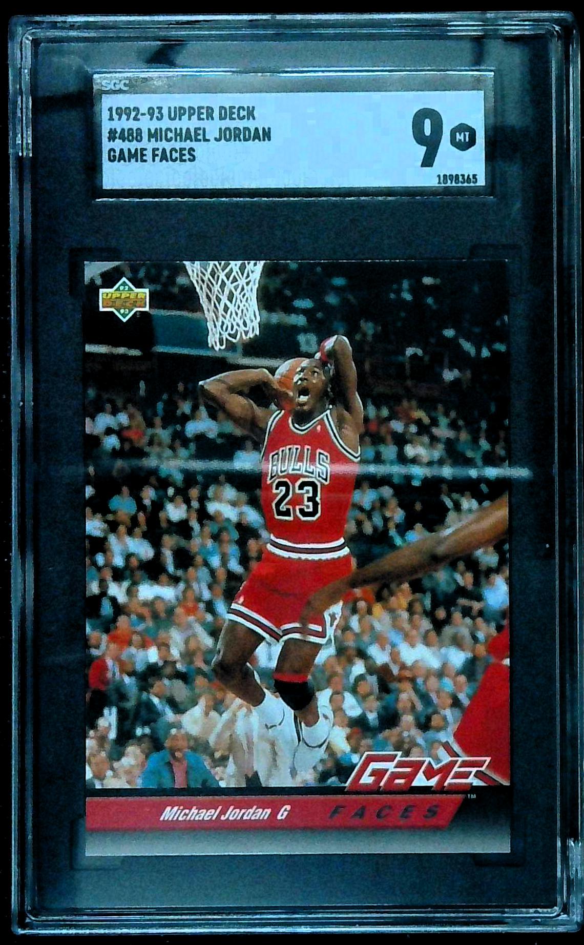 1992 UPPER DECK #488 MICHAEL JORDAN SGC 9