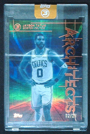 2025-26 Topps 3 Three Jayson Tatum Architects Bronze #/25 Celtics