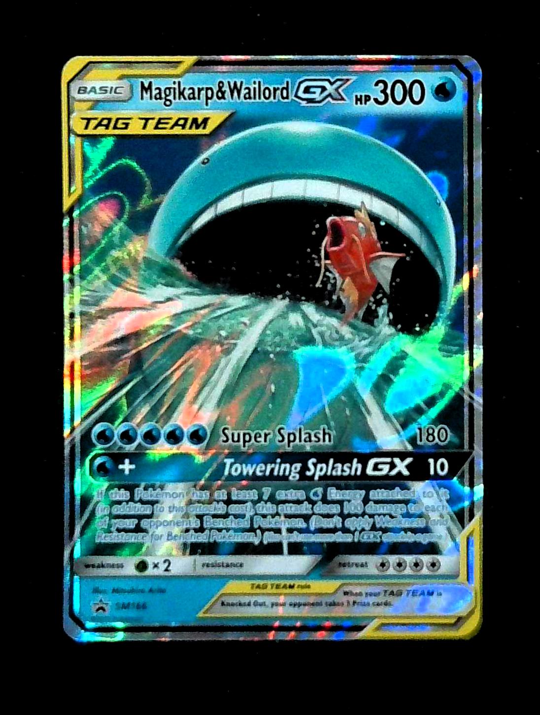Pokémon TCG Magikarp & Wailord GX Black Star Promo SM166 Sm Holo