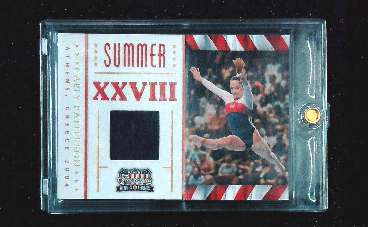 2012 Americana Heroes and Legends #7 Carly Patterson relic /306