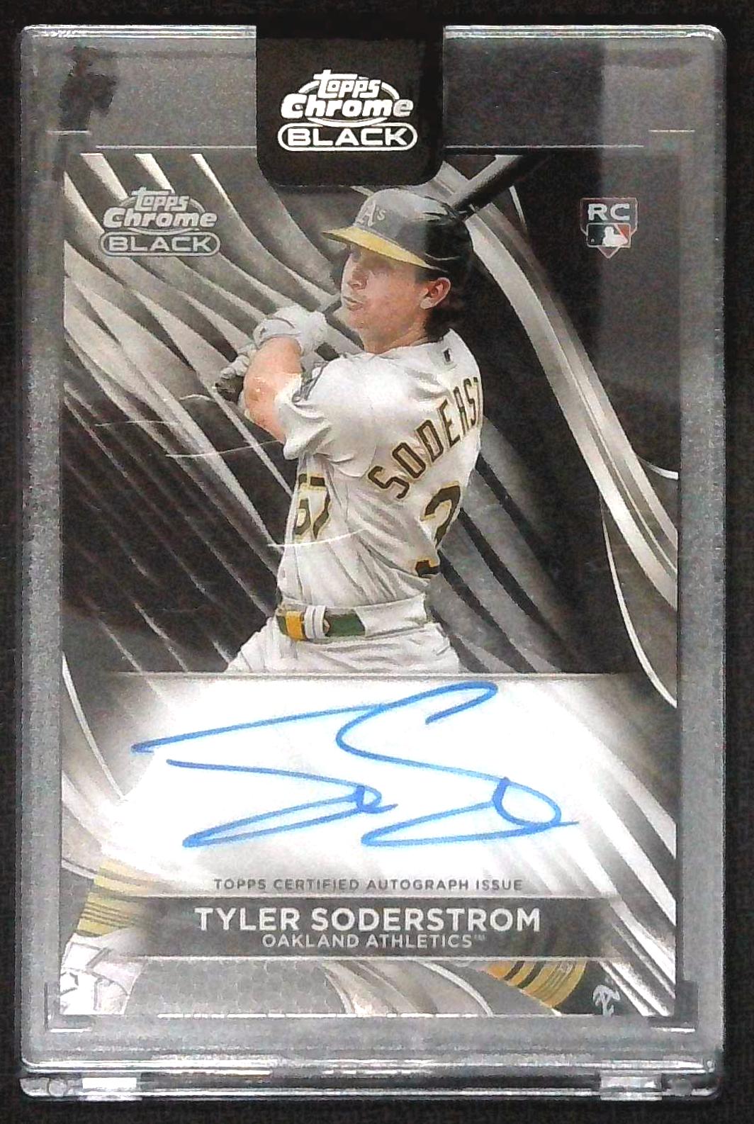 2024 Topps Chrome Black Tyler Soderstrom Rookie Auto