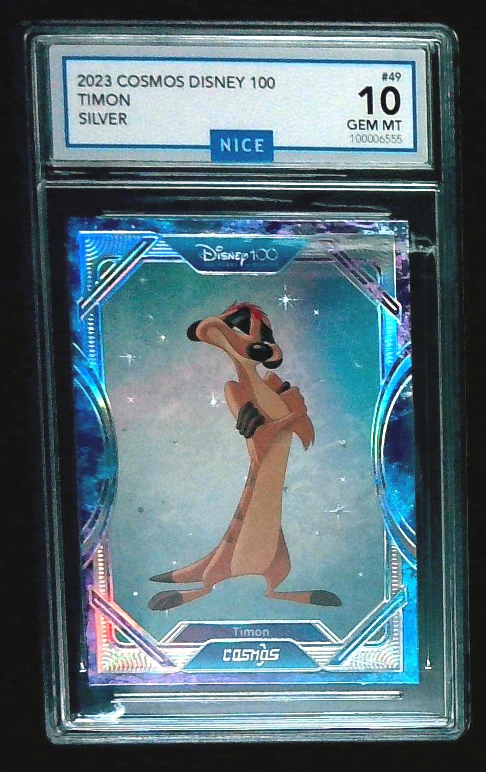 Timon Lion King 2023 Kakawow Cosmos Disney 100 All Star Silver Paralle ...