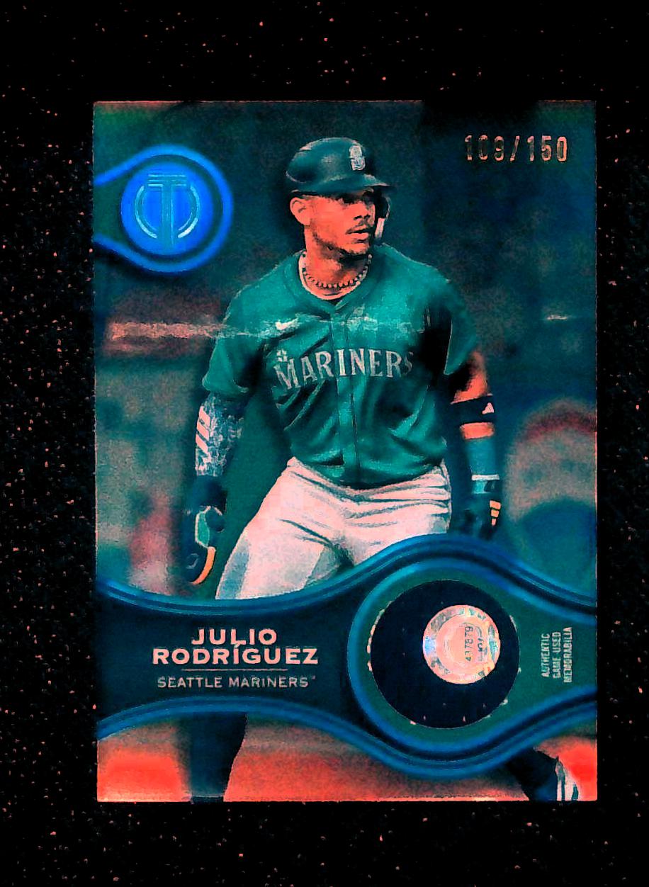 2025 Topps Tribute Julio Rodriguez Stamp of Approval Relic /150