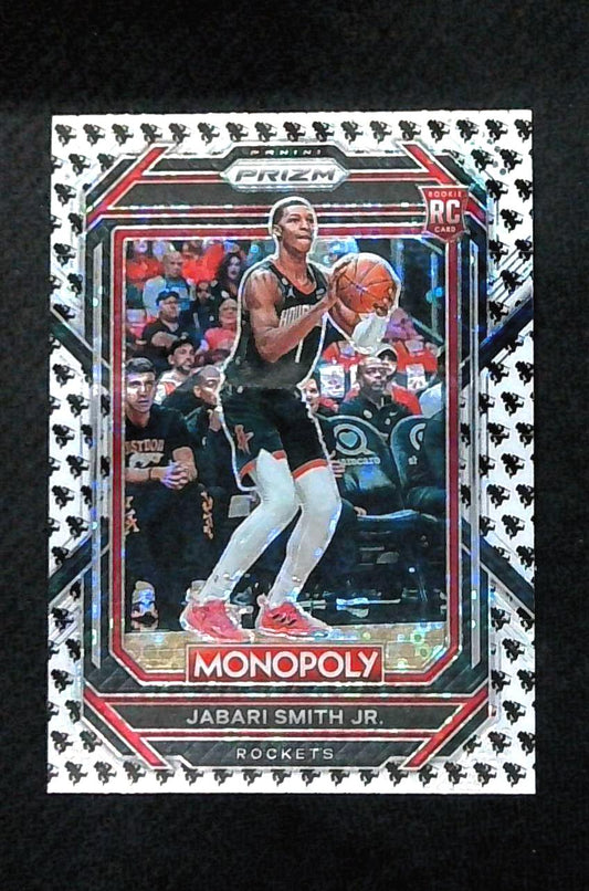 2022 Panini Prizm Monopoly Man Black White Jabari Smith Jr. ROOKIE #32