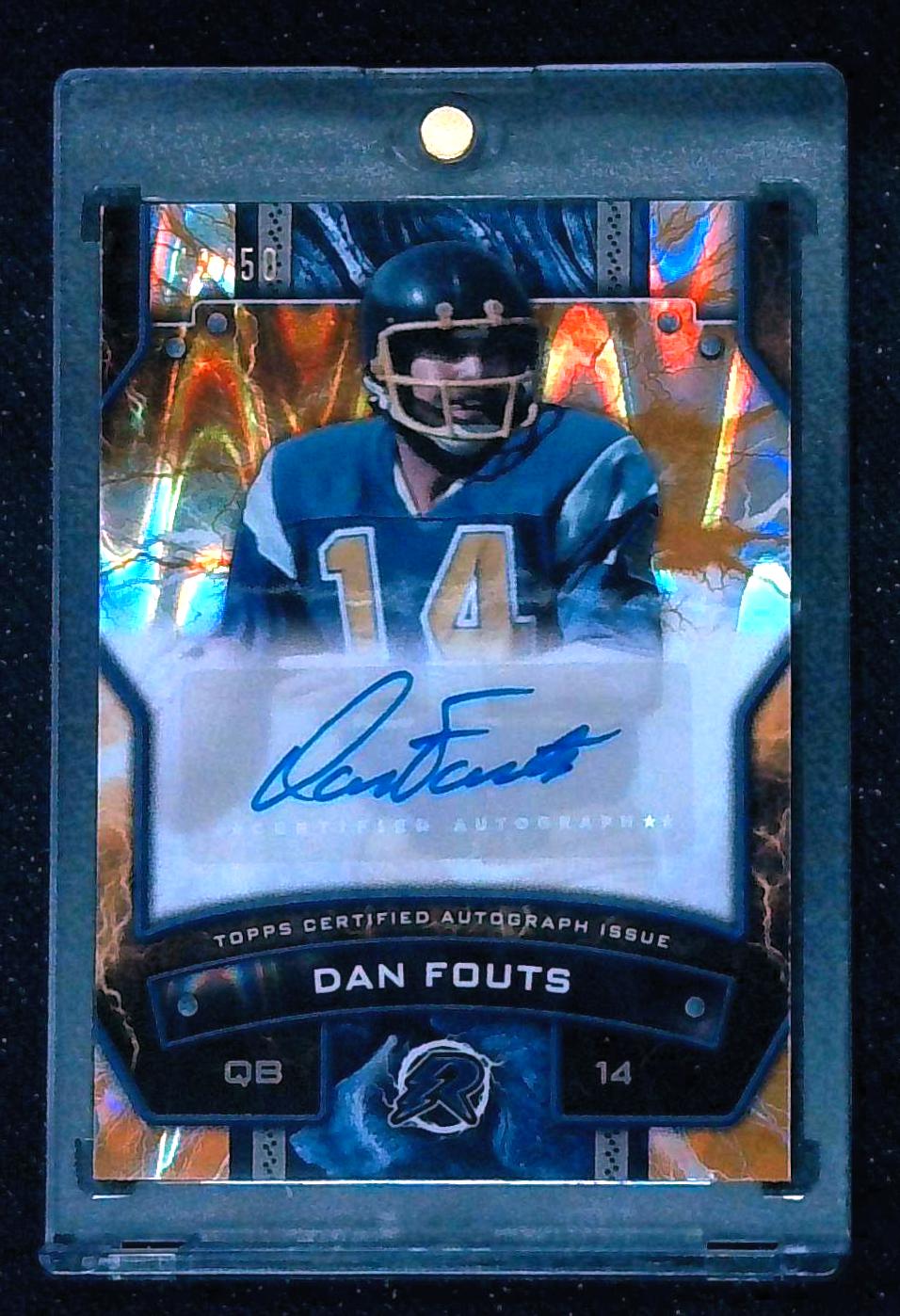 2024 Topps Resurgence Signatures Dan Fouts Gold Refractor Auto /50