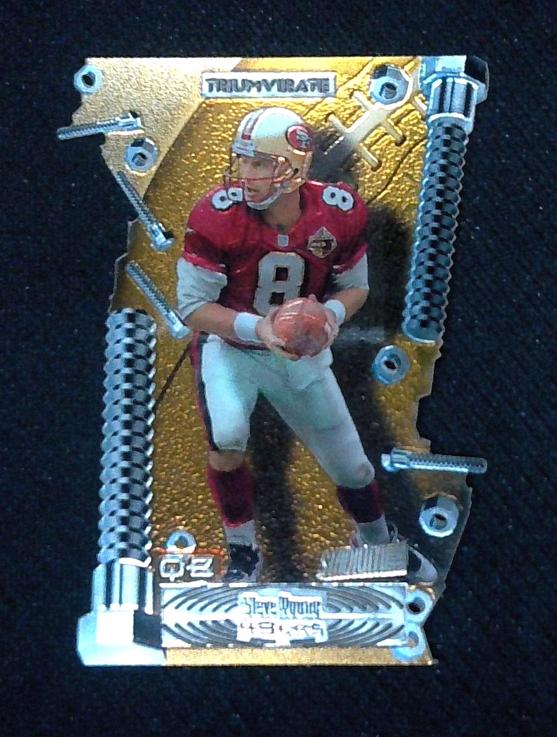 1997 Stadium Club Steve Young Triumvirate Die-Cut