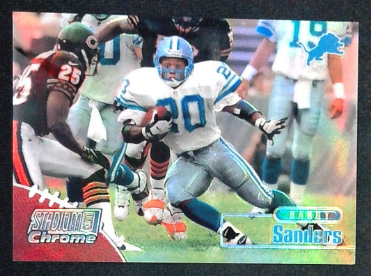 1998 Stadium Club Chrome Barry Sanders Refractor