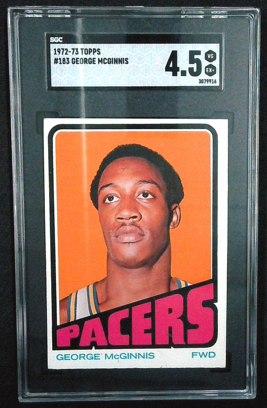 George McGinnis 1972-73 Topps #183 RC | SGC 4.5 | Indiana Pacers