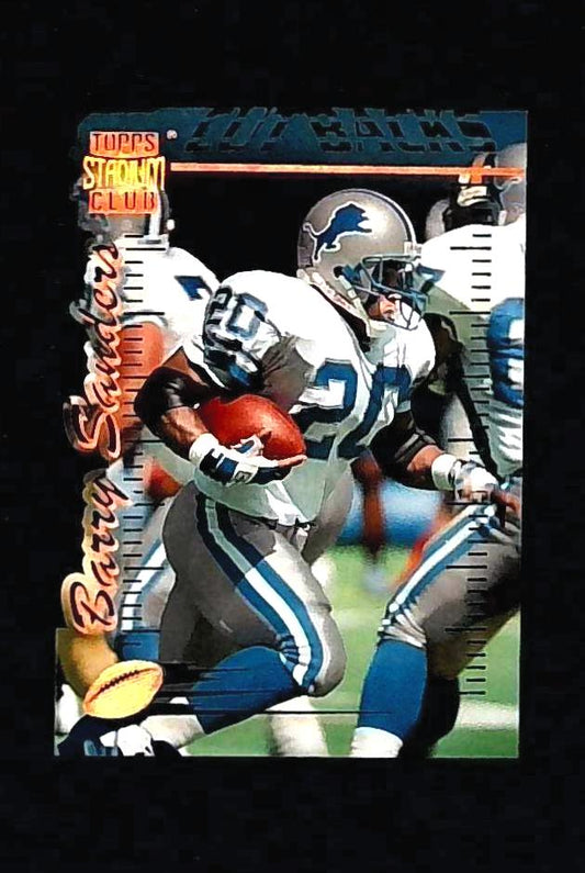 1996 Stadium Club Barry Sanders Cut Backs Members Only #C2 Lions