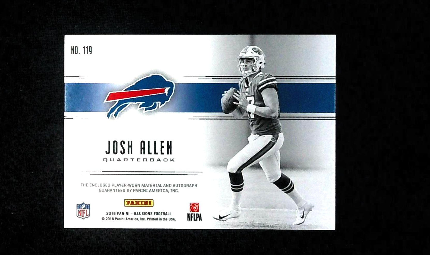 2018 Panini Illusions First Impressions Josh Allen 11/199 #119 RC AUTO RPA