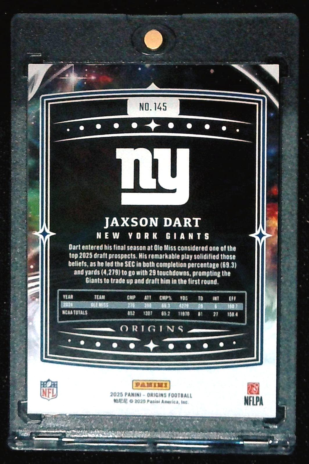 2025 Panini Origins Jaxson Dart Rookie RC /249