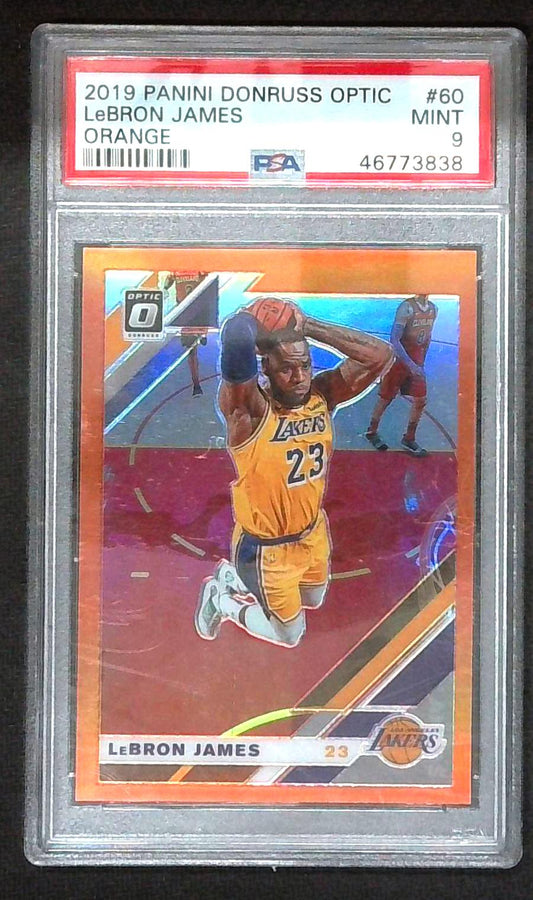 2019-20 Donruss Optic Lebron James Orange /199 PSA 9