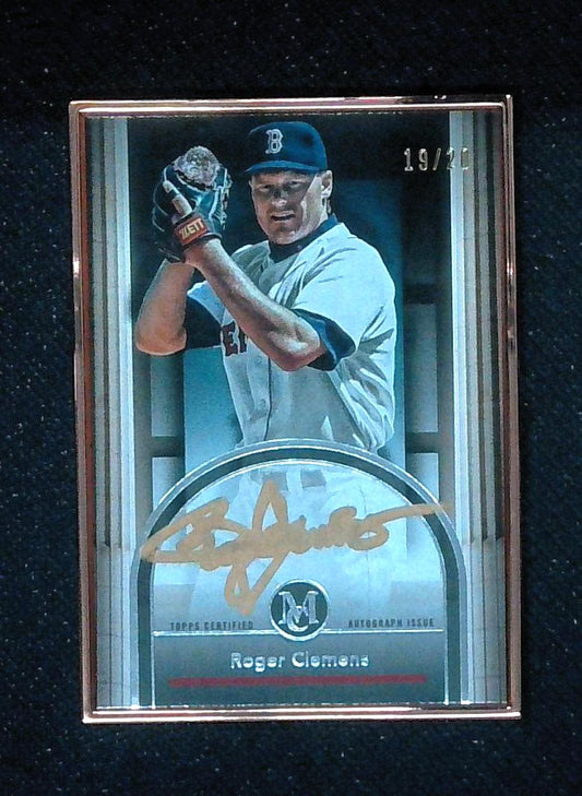 2024 Topps Museum Collection Roger Clemens Framed Gold Ink Auto /20