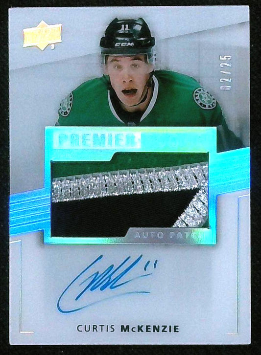 2014-15 UD Premier Spectrum Silver 2/25 Curtis McKenzie #82 RPA Rookie Patch Auto