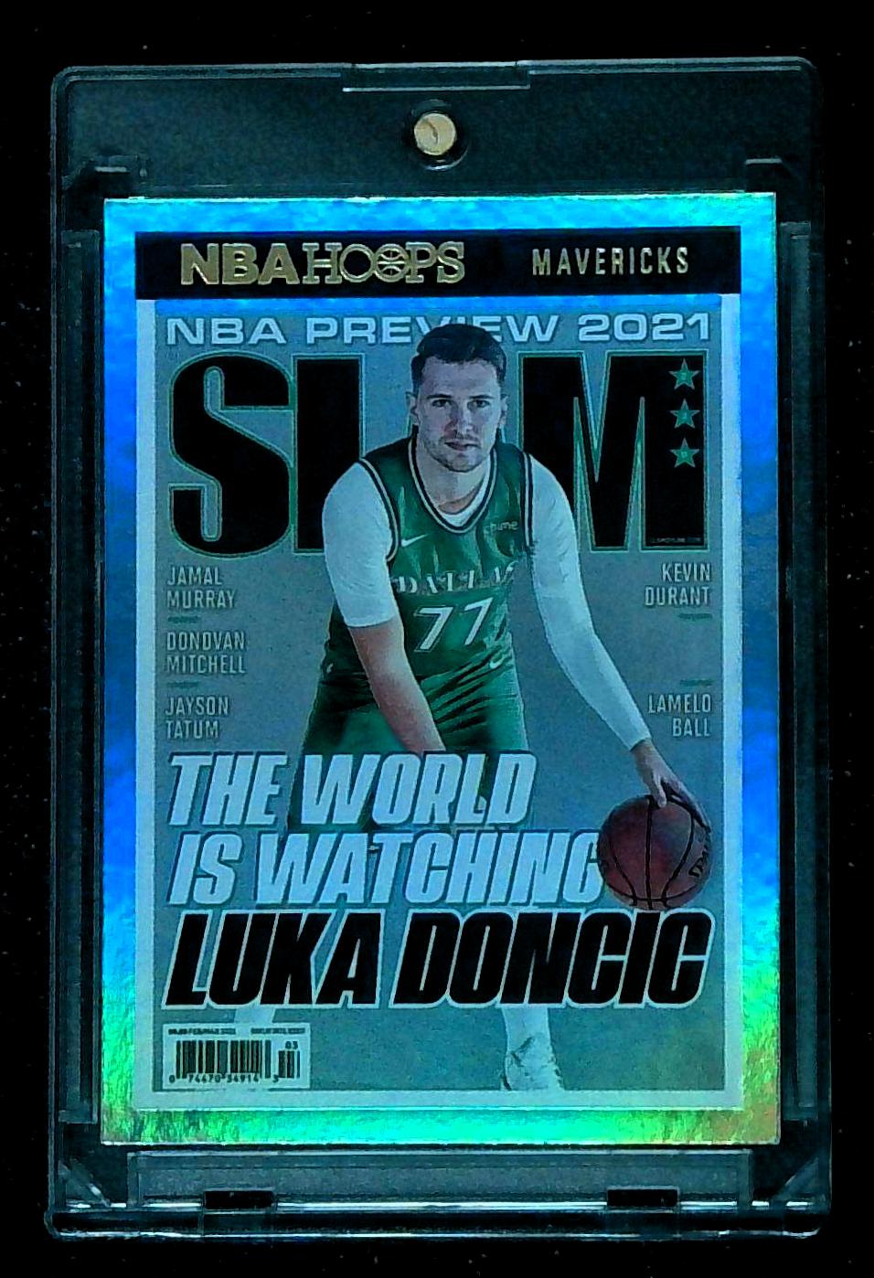 2021 Luka Doncic Panini NBA Hoops SLAM Insert Holo Card #230