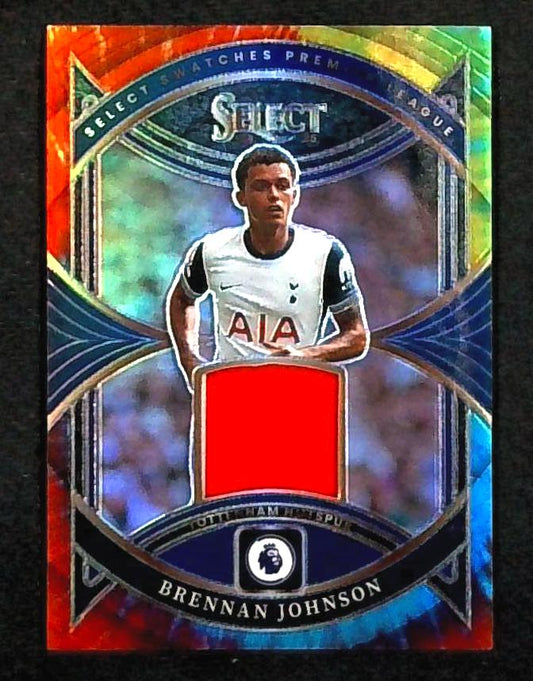 2024-25 Panini Select Premier League Swatches Tie-Dye Prizm /25 Brennan Johnson