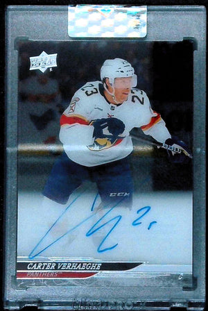 2024-25 Upper Deck Clear Cut Auto Carter Verhaeghe #CC-CV Florida Panthers
