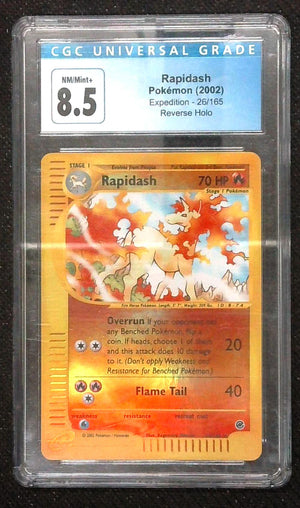CGC 8.5 Rapidash 2002 Expedition 26/165 Holo Pokemon Card