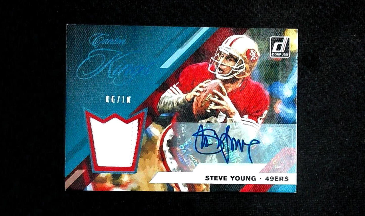 2019 Donruss Gridiron Kings Steve Young Relic Patch Auto /10