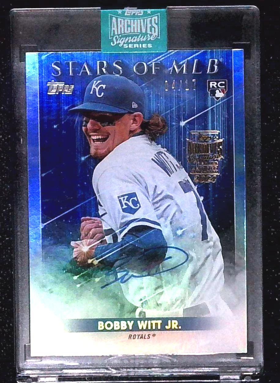 2024 Topps Archives Signature Bobby Witt Jr. /17 2022 Topps Update Stars of MLB Rookie