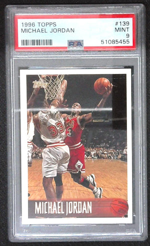 1996-97 Topps Base Set #139 Michael Jordan PSA 9 Chicago Bulls NBA