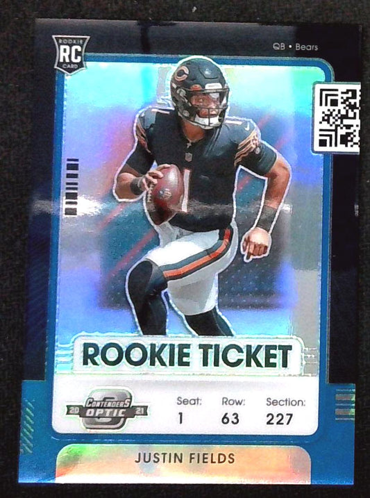 2021 Contenders Optic Justin Fields Rookie Holo /99