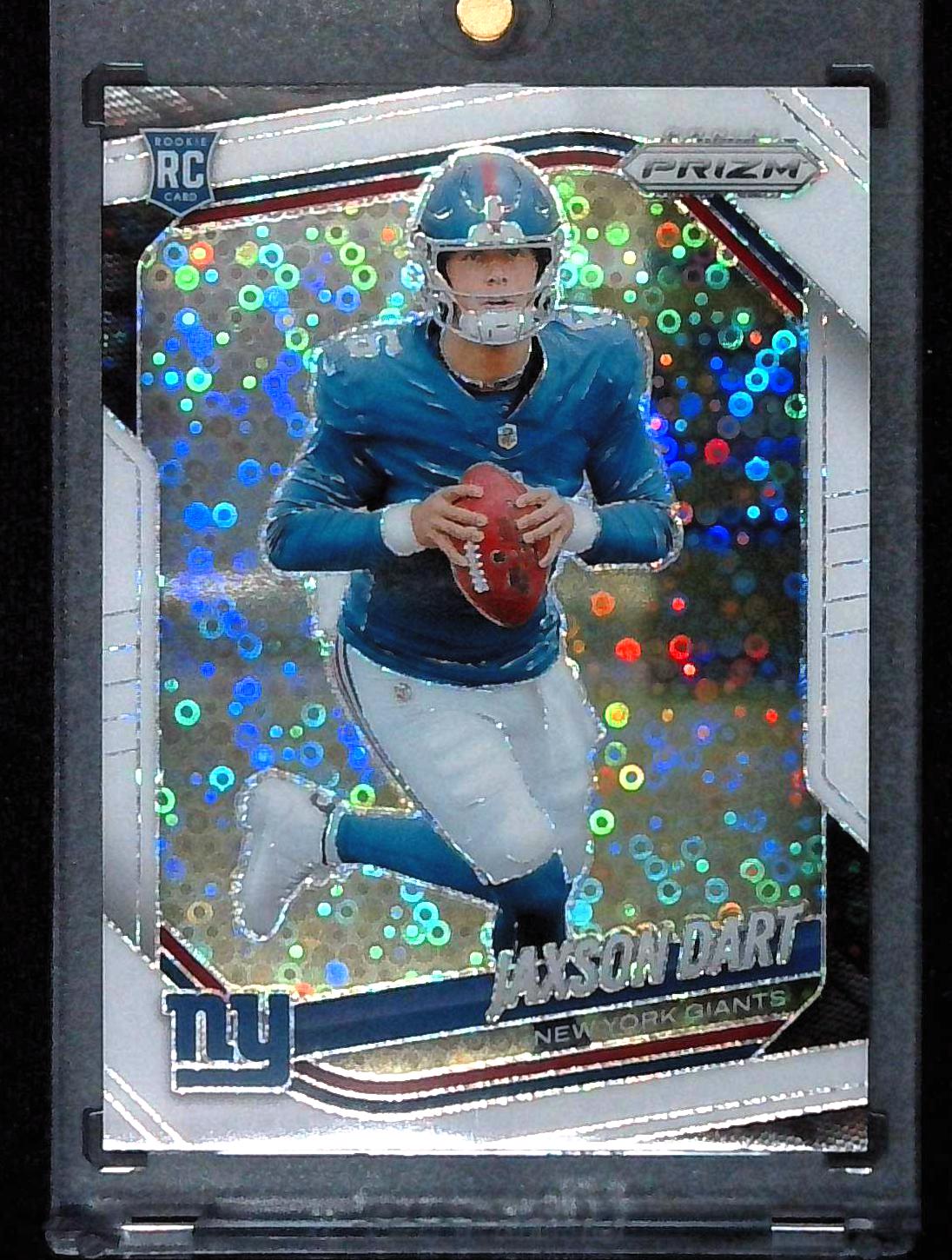 2025 Panini Prizm - Jaxon Dart #332 White Disco (RC) New York Giants