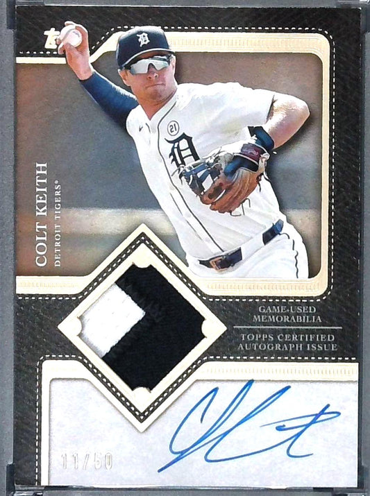2025 Topps Update Colt Keith Patch Relic Auto /50