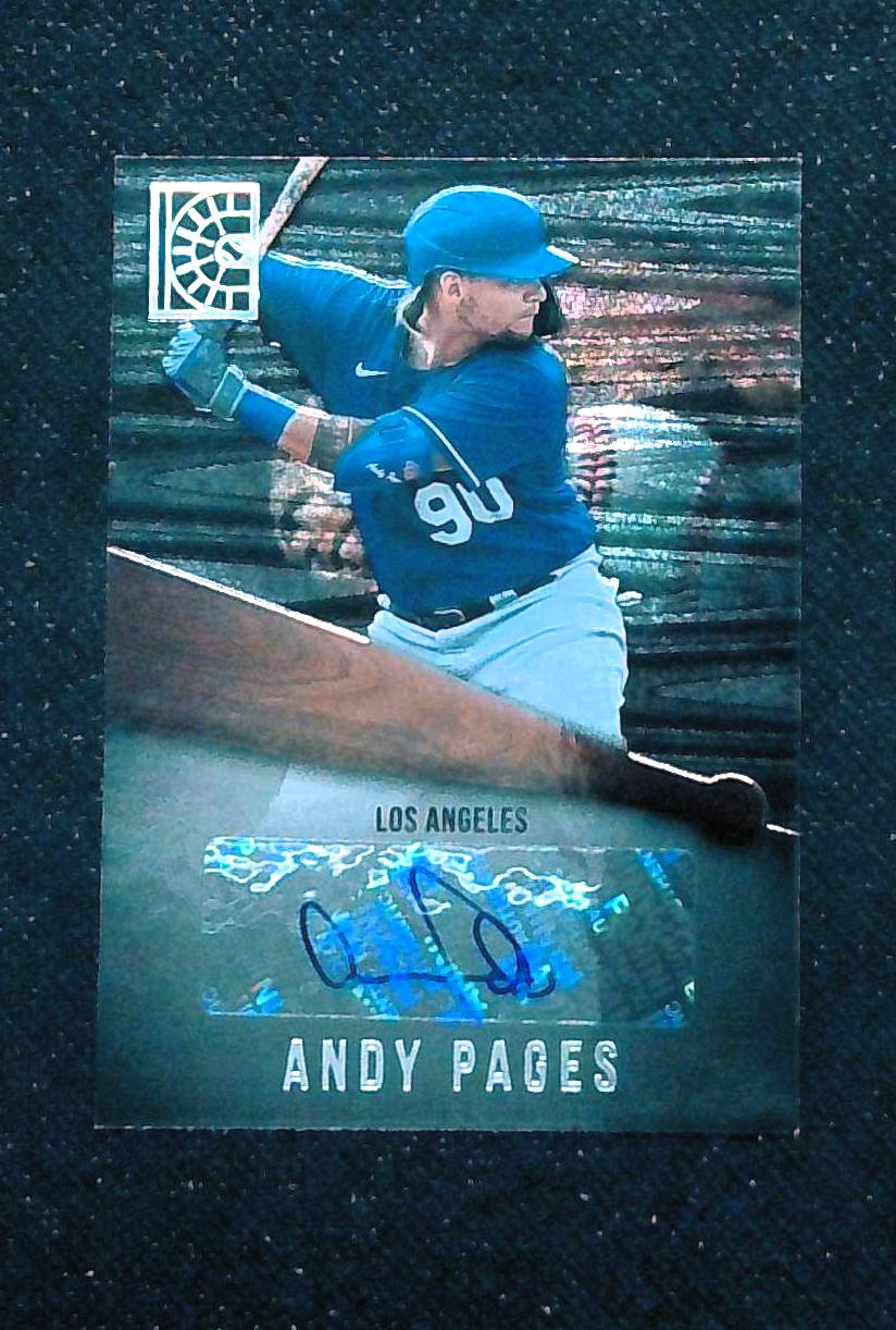 2022 Panini Capstone Andy Pages Auto #AU-AP Los Angeles Dodgers