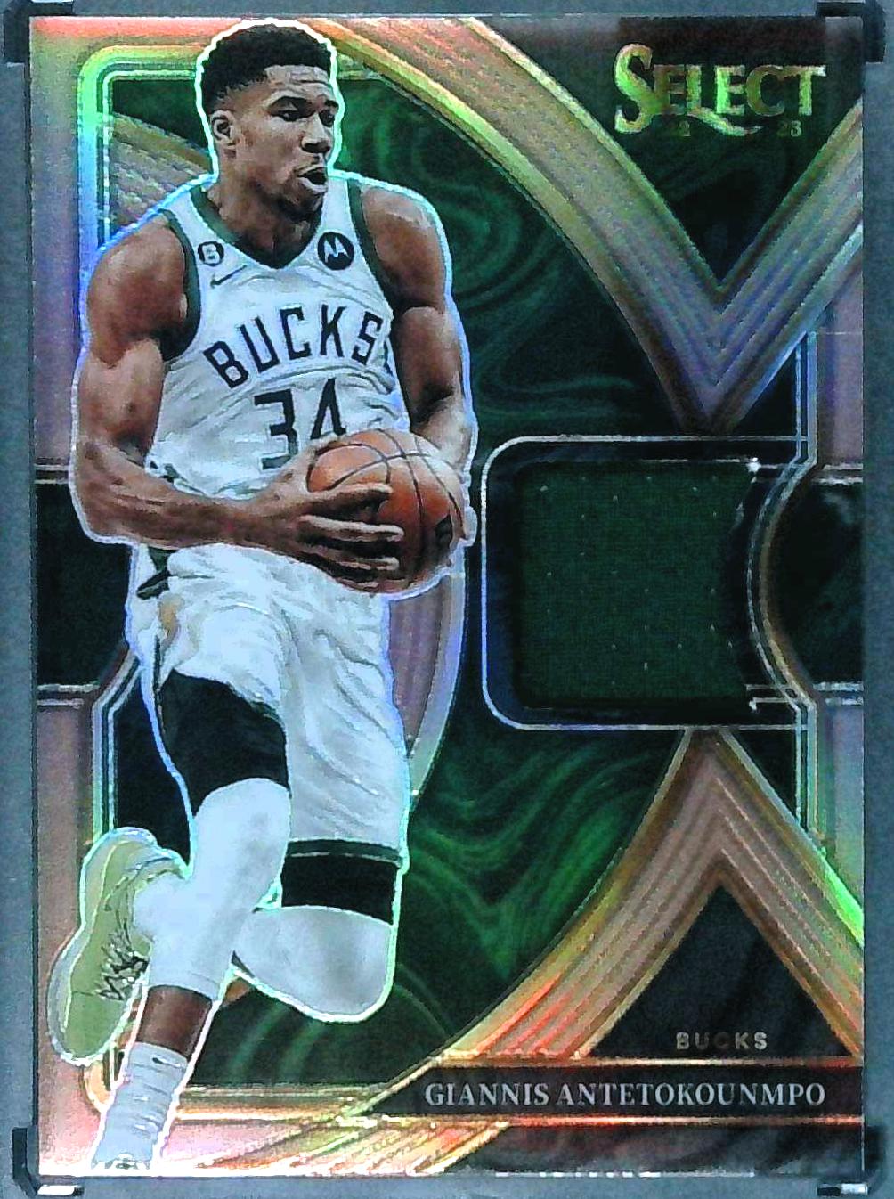2022-23 Panini Select Giannis Antetokounmpo Copper Prizm Jersey Relic /49