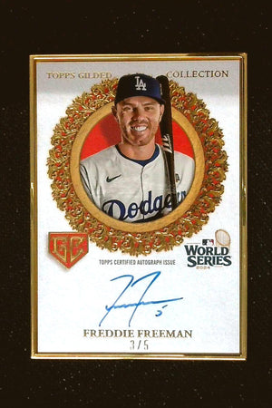 2025 Topps Gilded Collection Freddie Freeman World Series Auto /5