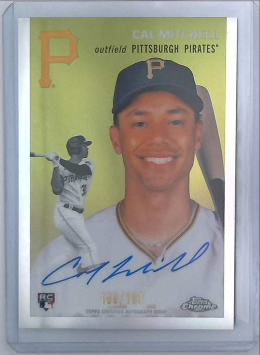 2023 Topps Chrome Platinum Cal Mitchell Refractor Rookie Auto /199