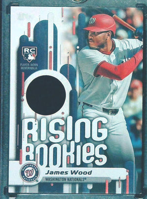 2025 Topps Update Rising Rookies Relic James Wood (#RRR-JWO) Nationals RC