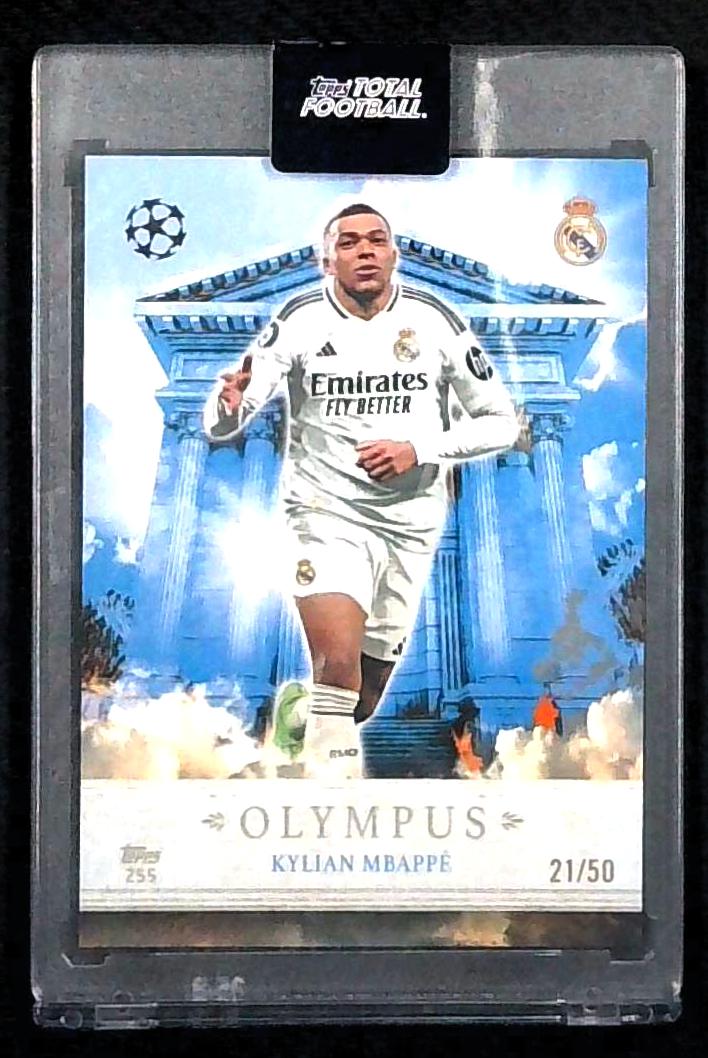 Kylian Mbappe Real Madrid Topps Total Football 2024/25 Olympus card #/50