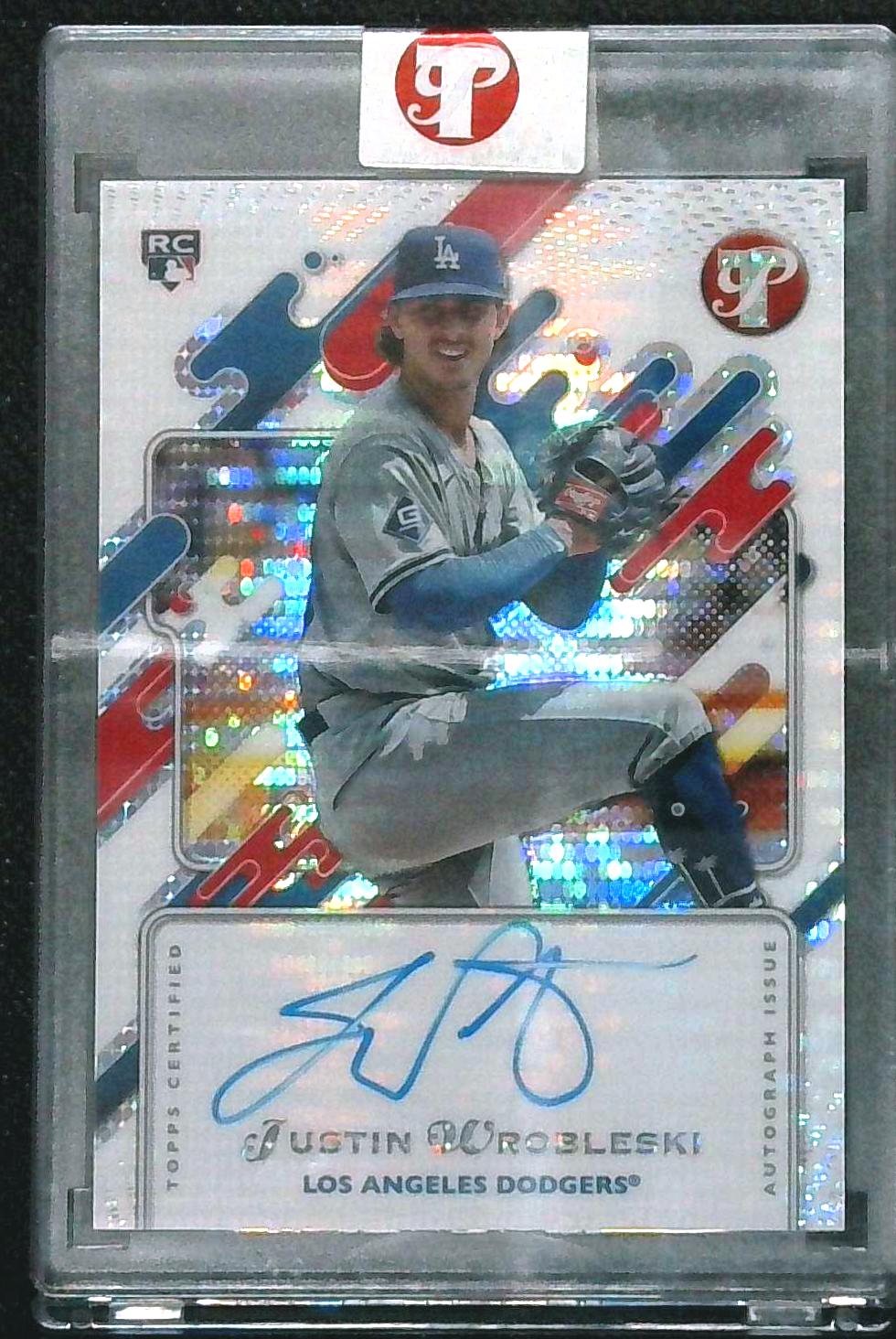 2025 Topps Pristine Justin Wrobleski Rookie Auto Encased