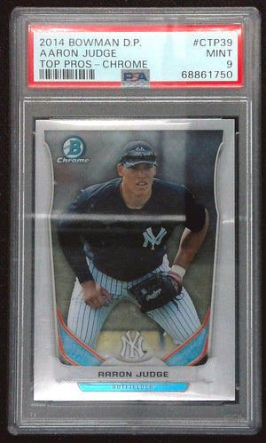 2014 BOWMAN DRAFT TOP PROSPECTS CHROME #CTP39 AARON JUDGE PSA 9