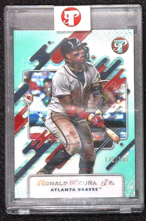 2025 Topps Pristine Ronald Acuna Jr. Aqua Teal Refractor #/199 Encased