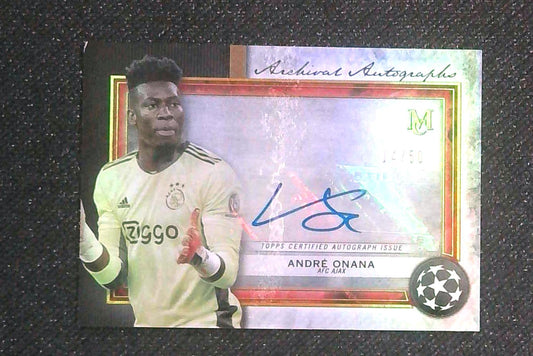 2020-21 Topps Museum Collection UCL Archival Autographs #AA-AO Andre Onana /50