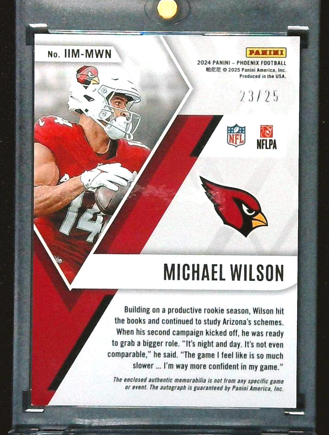 2024 Panini Phoenix - Incredible Inked Materials Michael Wilson /25