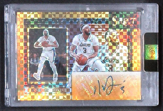 2023-24 Select Anthony Davis Gold Prizm Auto /10