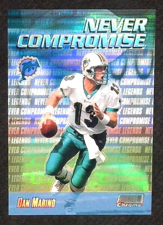 1999 Stadium Club Chrome Dan Marino Never Compromise Refractor #NC33