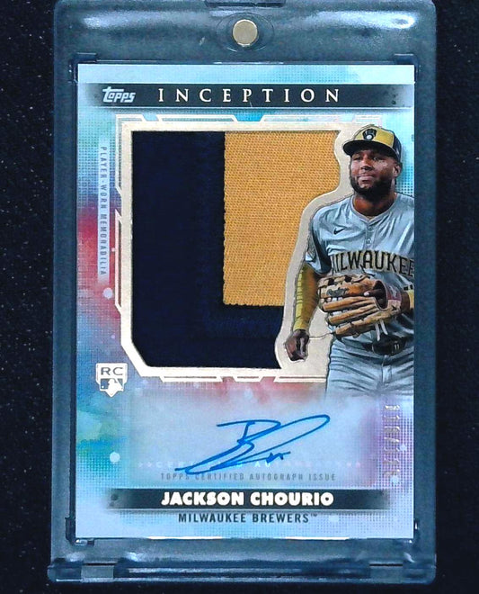 2024 Topps Inception Jackson Chourio RPA /125 Rookie Patch Auto